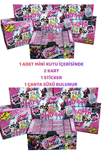 OYUNKAFASI K-Pop I love Manifest Blackpink Army - 1 Adet Mini Kutu