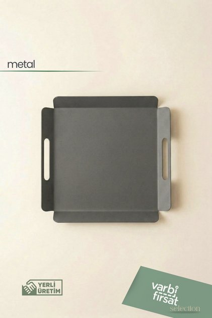 29 cm Modern Metal Serving & Presentation Tray | Minimal Stylish Design