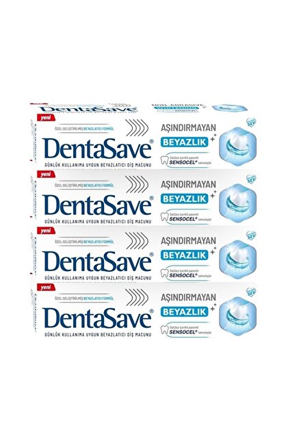 Aşındırmayan Beyazlık 75 ml x 4