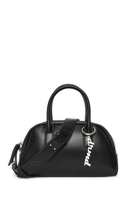 Women's Black Long Strap Charm Sleeve Bag Si 25Wbd253718