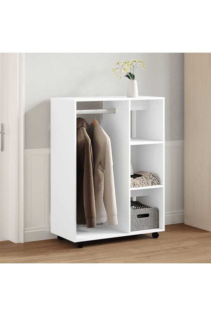 Wardrobe White 80x40x110 cm Engineered Wood