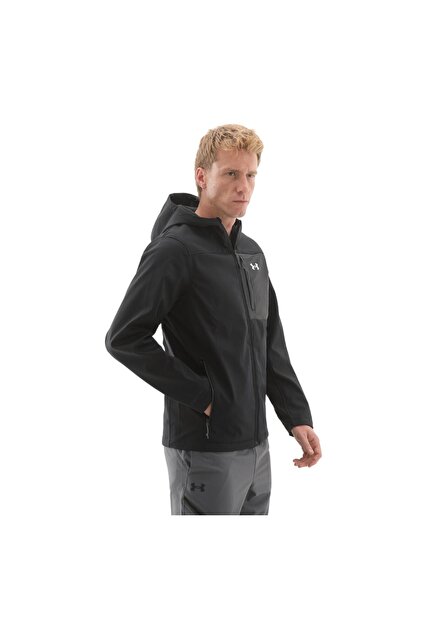 Under Armour Siyah Erkek Kapüşon Yaka Normal Kalıp Zip Ceket