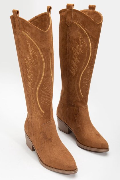 Serrace Women's Patterned Cowboy Boots / Boots