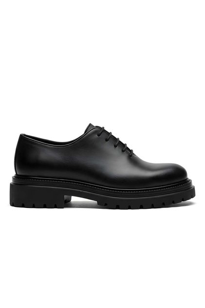 Osvaldo black men's leather shoes