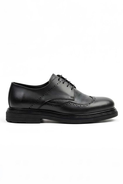 3131-21 Black Men's Leather Shoes