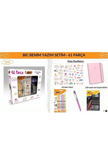 Genel Markalar Bic Benim Yazım Setim 61 Parça 517205 - Fiyatı