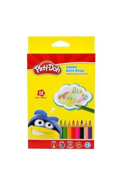 Kuru Boya 12 Renk Üçgen Jumbo Woodfree