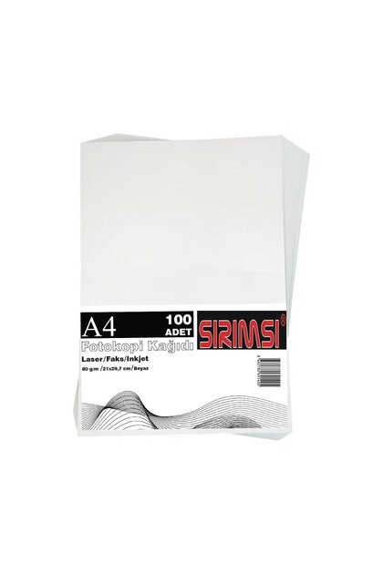 Öz Kırtasiye A4 80 G/m² Beyaz Fotokopi Kağıdı 100'lü