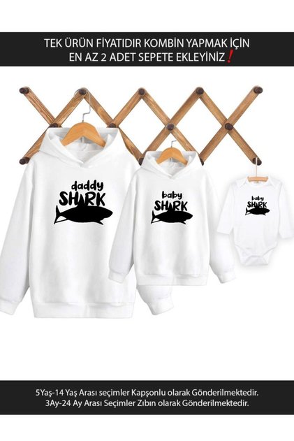 Father Son Daddy Baby Shark (SINGLE PRODUCT PRICE ADD MY MINI 2 BASKETS TO MAKE COMBIN)