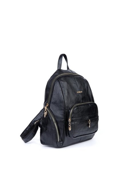 Women's Multi-Compartment Wash Leather Backpack