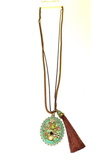 Authentic Flashy Colorful 40cm Long Necklace
