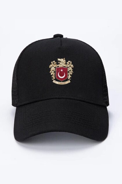 Turkish Wolf National Arma Black Mesh Cap