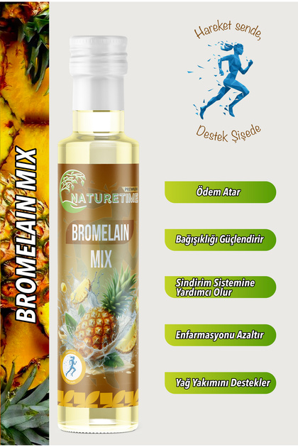 Naturetime Premium Bromelain Mix 250 ml Glütensiz Detoks İçeceği