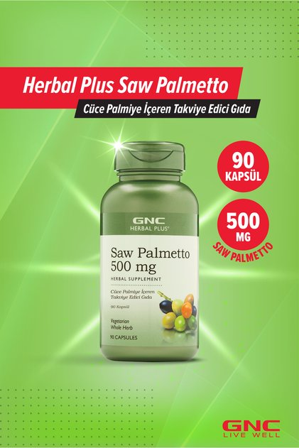 GNC Herbal Plus Saw Palmetto – 90 Kapsül