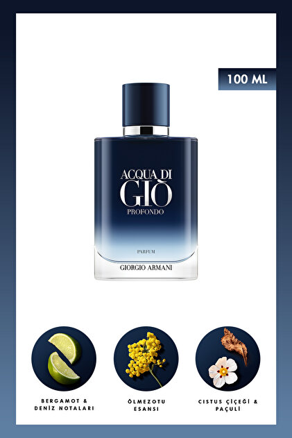 ACQUA DI GIO PROFONDO PARFUM 100ml 新品未使用 Giorgio Armani Acqua Di Gio Profondo Parfum 100 ml Erkek Parfüm