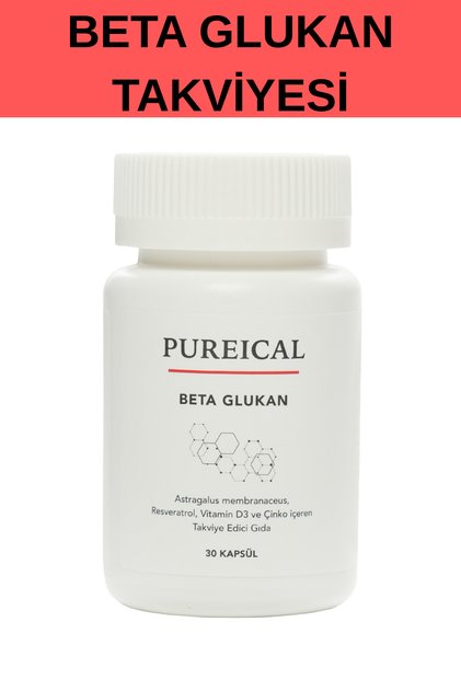 Beta Glucan Chinese Geveni Karamürver Echinacea Ginger Resveratrol Zinc Vitamin D 30 Capsules