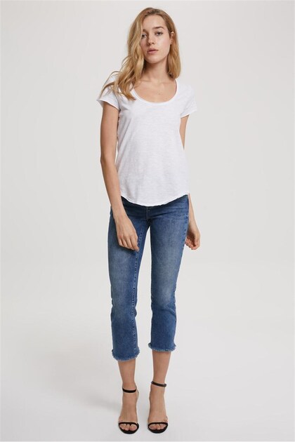Rosina High Waist Slim Fit Narrow Leg Aster Mid Women's Jean Pants