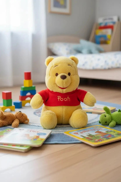 Miniso Disney Lisanslı Winnie the Pooh Peluş Oyuncak 25 Cm