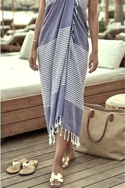 Hürrem Cotton Peshtemal | Natural Fringed Beach, Pool, Spa, Sauna, Sports, Travel Towel - 6 Colors