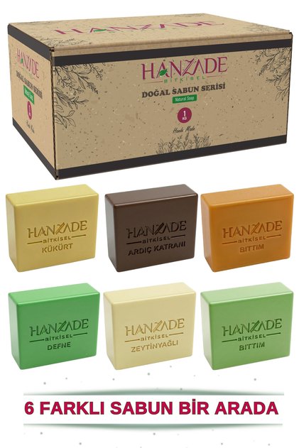 Handmade Laurel Bıttım Olive Oil Sulfur Juniper Tar Siirt Bıttım Soap Mixed 6 Molds