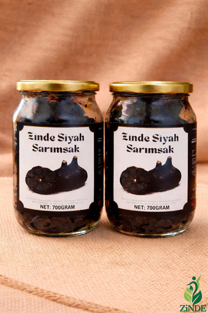 SİYAH SARIMSAK(BLACK GARLIC) 1400 GRAM İKİLİ PAKET(SOYULMUŞ DİŞ)