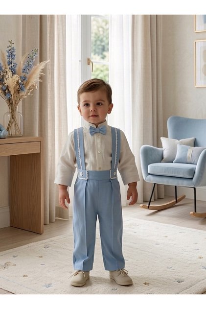 Linden Blue Erkek Çocuk Salopet Takım