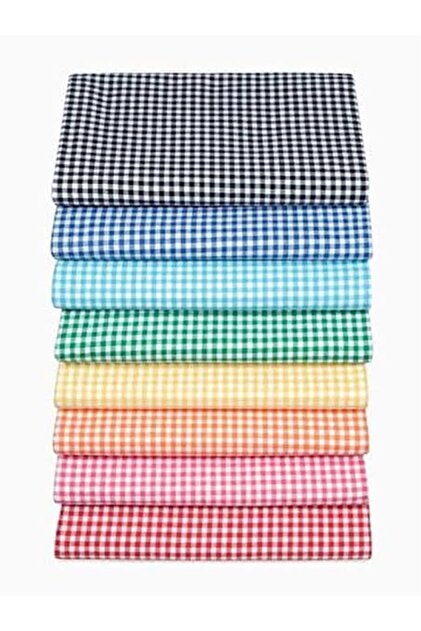 Piti Checkered Cotton Tablecloth Picnic Cover Nostalgic Cover Blue 140*140