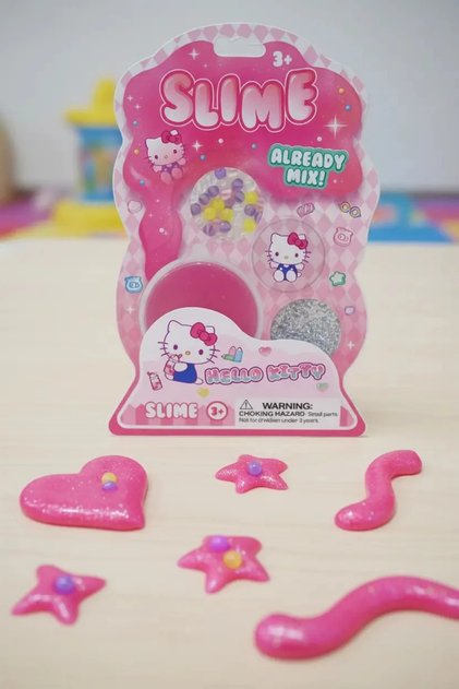 Lisanslı Hello Kitty Slime Set – Tek Renk Yumuşak Doku