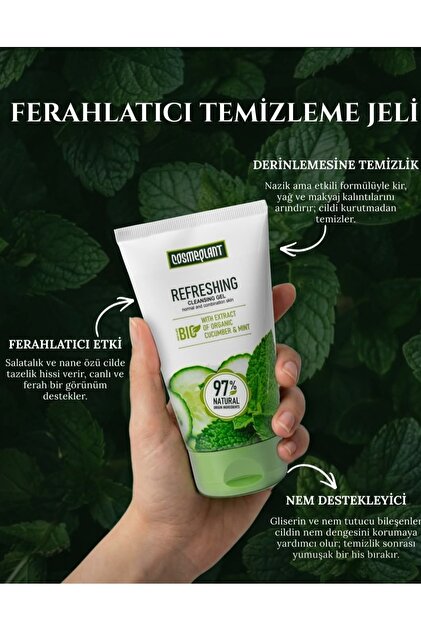 Cosmeplant Micellar Water+Temizleme Jeli+Nemlendirici Tonik 3 LÜ