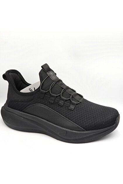Lescon Nano 7 Hellıum Siyah Erkek Slip-On Bağcıklı Erkek Sneaker