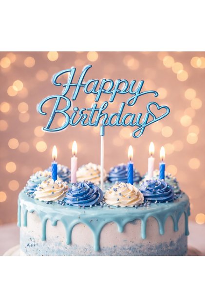 Happy Birthday Cake Decoration Plexiglass – Happy Birthday Cake Topper