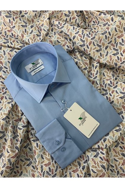 Men's Blue Regular Cut Stylish Elite Premium Quality Shirt