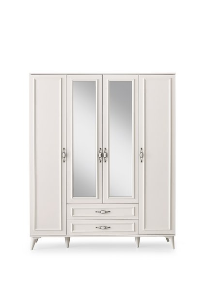 Irmak 4 Kapılı 2 Çekmeceli Gardrop Elbise Dolabı 160x48x195cm
