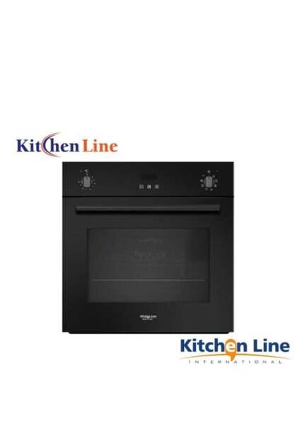 Built-In Electric Oven 60 cm Black Glass - 9 Cooking Functions - Italian Made by