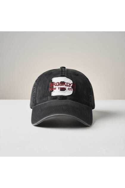 Unisex Özle Washed Denim Cap Hat
