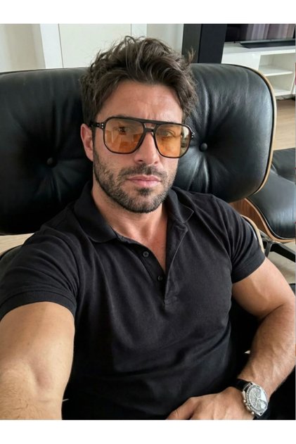 Men's Sunglasses Pilot Frame Uv400 Glass 53 Ekartman