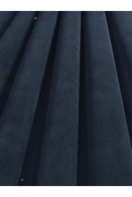 1/2 Dense Pleated Deep Blue Velvet Textured Background Curtain | Ironing Is Not Necessary. | Best Sellers