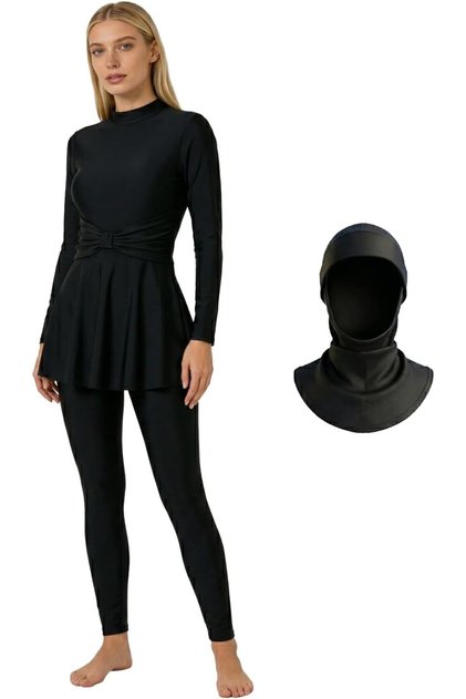 Muslim Swimsuits for Women Modest Islamic Comfortable Swimming Suits Slim Fit High Elastic