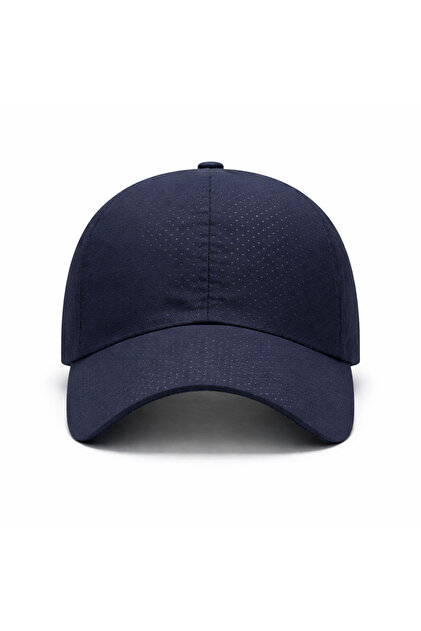Navy Blue Unisex Sports Hat Breathable Anti-Sweat Adjustable Casual Baseball Cap