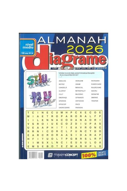 Colectia de diagrame : Almanah de diagrame 2026, diagrame cu bancuri - editura
