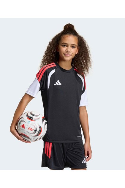 Tiro26 League Half Sleeves Jersey - Black/Semi Lucid Red