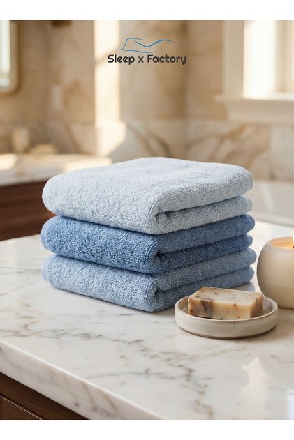 12-Piece Face Towel Set 33x33 cm – 100% Cotton Soft & Absorbent Washcloths
