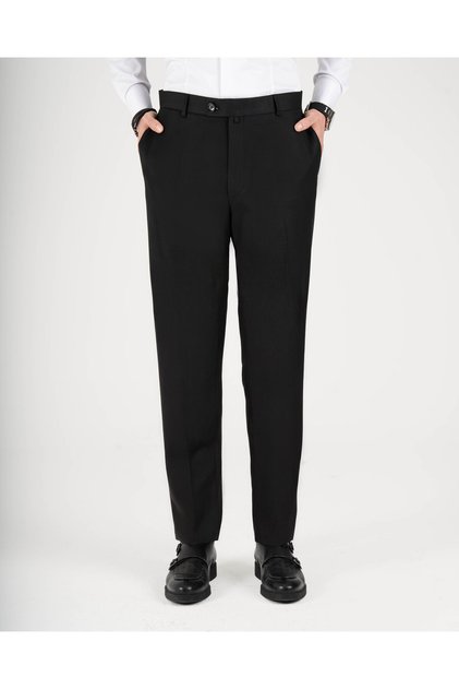 Slim Fit Classic Trousers Black T20092-01