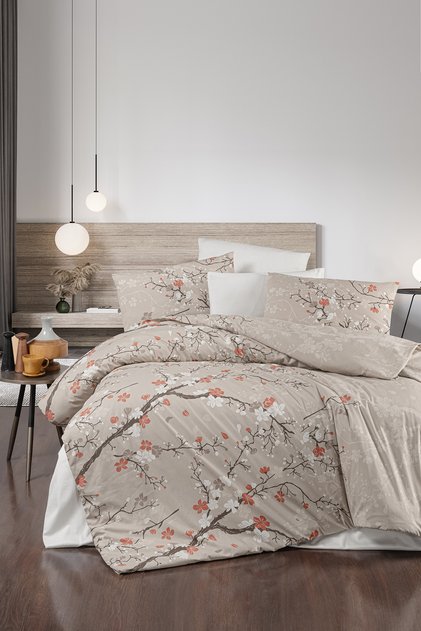 Luhan 100% Cotton 150 Tc (60 Thread) Ranforce Double Duvet Cover Set