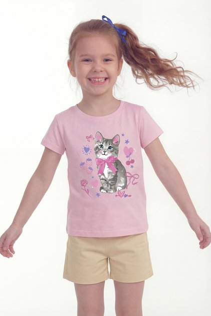 Printed Short Sleeve T-Shirt for Girls B14