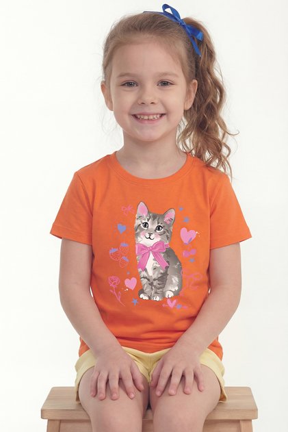 Printed Short Sleeve T-Shirt for Girls B14