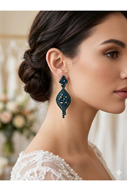 earrings for evening dress Grace Loves Lace Fin Earrings main image 1