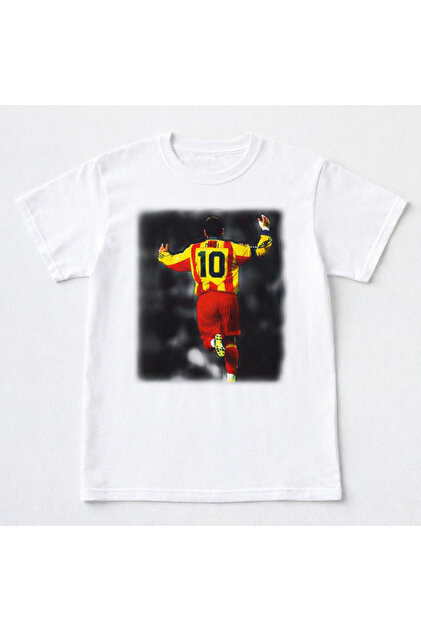 The Maradona of the Wildcats Hagi Printed Short Sleeve T-Shirt - Soft Round Neck