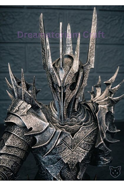 Yüzüklerin Efendisi Sauron Büst – El Boyaması Reçine Koleksiyon Figürü 26 cm