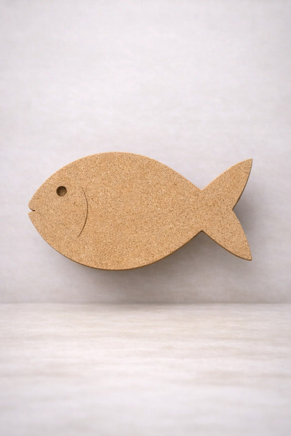 Ahşap Balık Ham MDF 45x30cm Ahşap Baz boyanabilir Ahşap Hobi